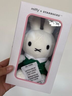 Starbucks x Miffy Boxed Plush Packaging in White